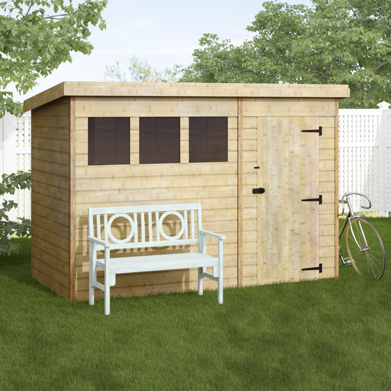 sol 72 outdoor kenosha 10 ft. w x 5 ft. d shiplap pent
